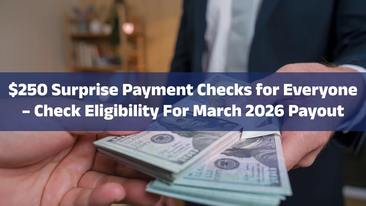$250 Surprise Payment Checks for Everyone – Check Eligibility For March 2026 Payout