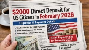 $2000 Direct Deposit for US Citizens in February 2026 – Eligibility & Payment Details