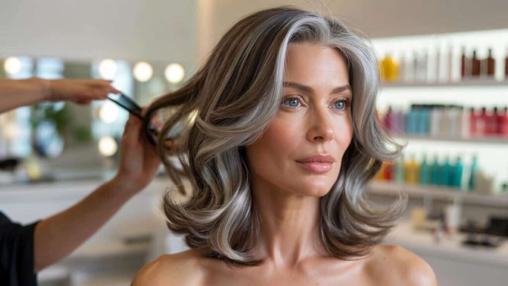 Goodbye hair dyes _ the new trend that covers grey hair and helps you look younger 