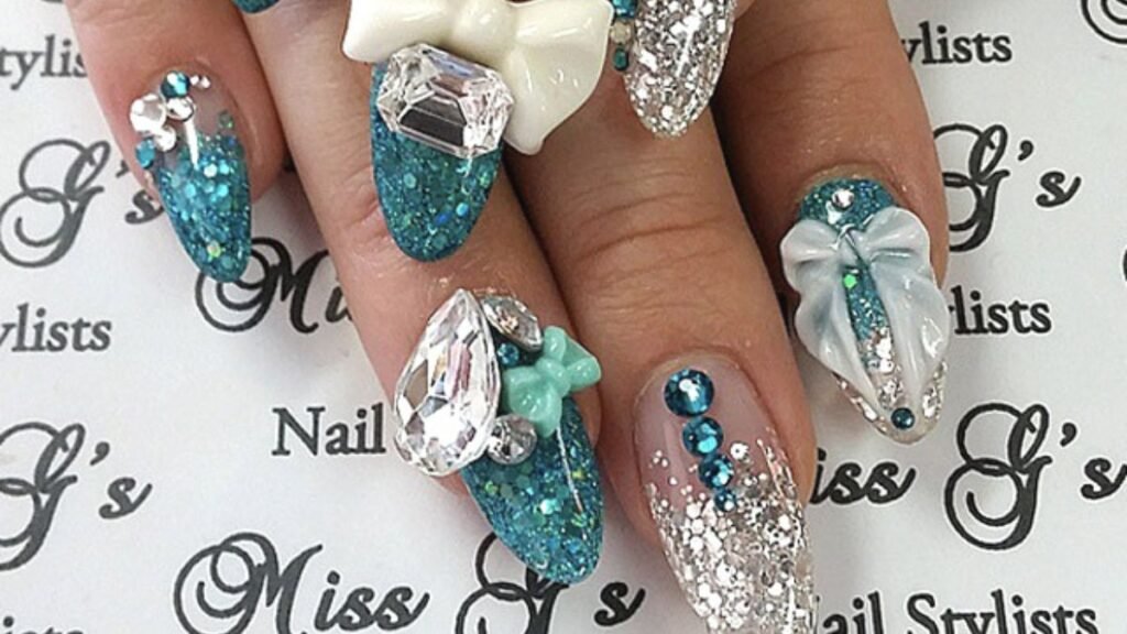 Glitter Explosion Nails