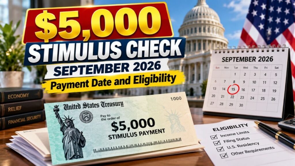 $5,000 Stimulus Check September 2026: Payment Date and Eligibility