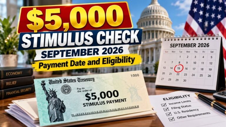 $5,000 Stimulus Check September 2026: Payment Date and Eligibility
